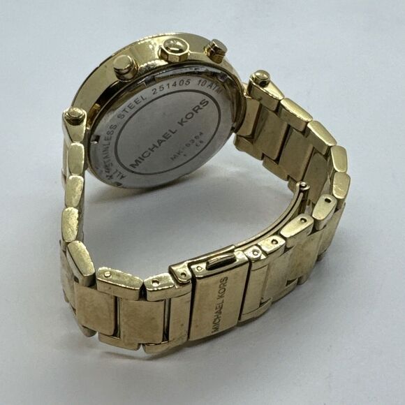 Michael Kors Parker MK5354 Women\'s Gold Stainless Steel Analog Dial Watch JNA393 main image 11
